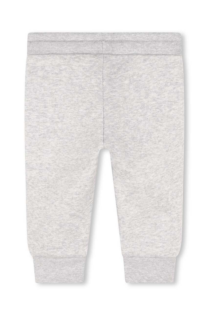 Детские спортивные штаны BOSS цвет серый с принтом