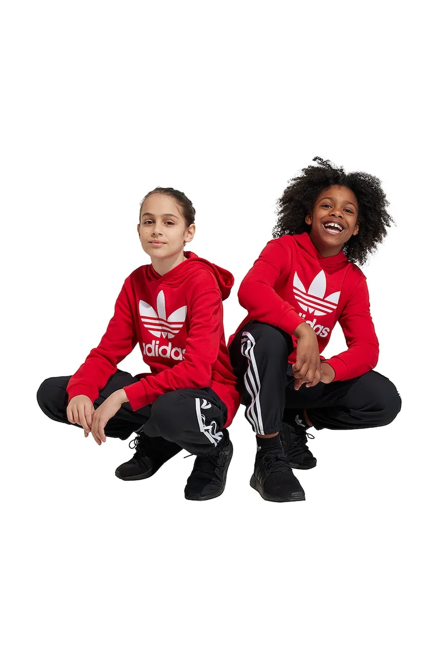 Dětské kalhoty adidas Originals černá barva, s aplikací