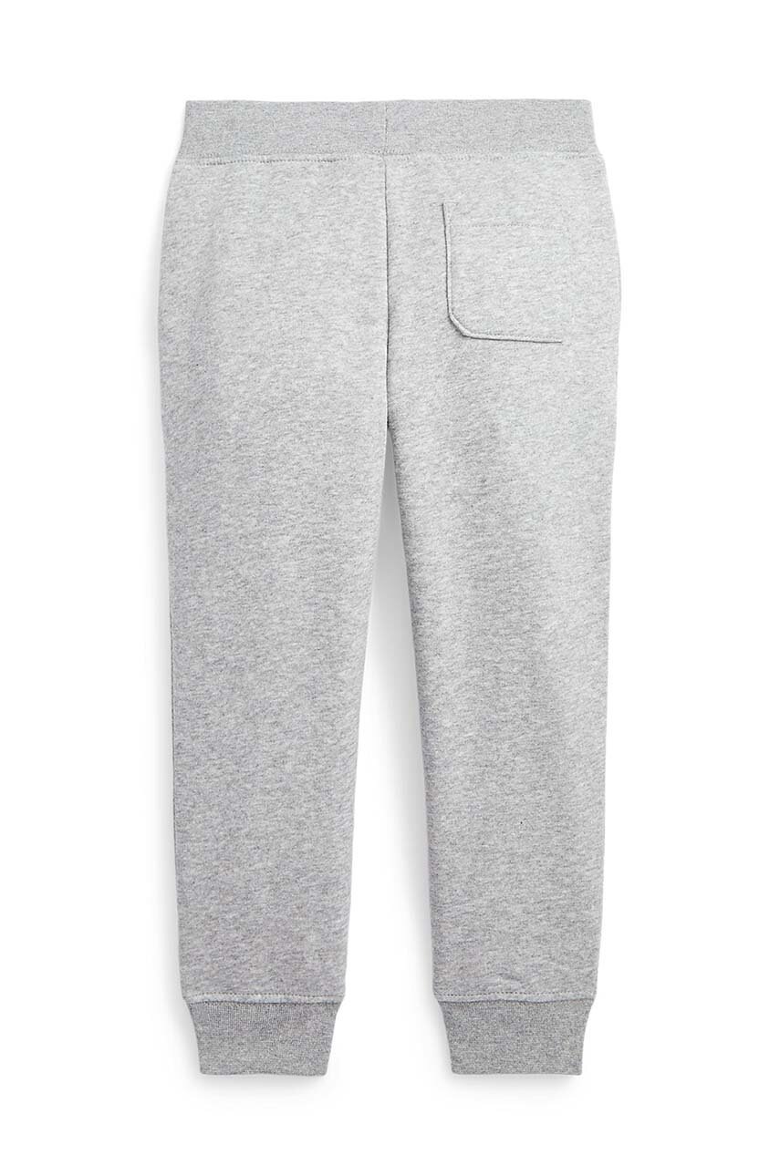 Дитячі спортивні штани Polo Ralph Lauren колір сірий з принтом