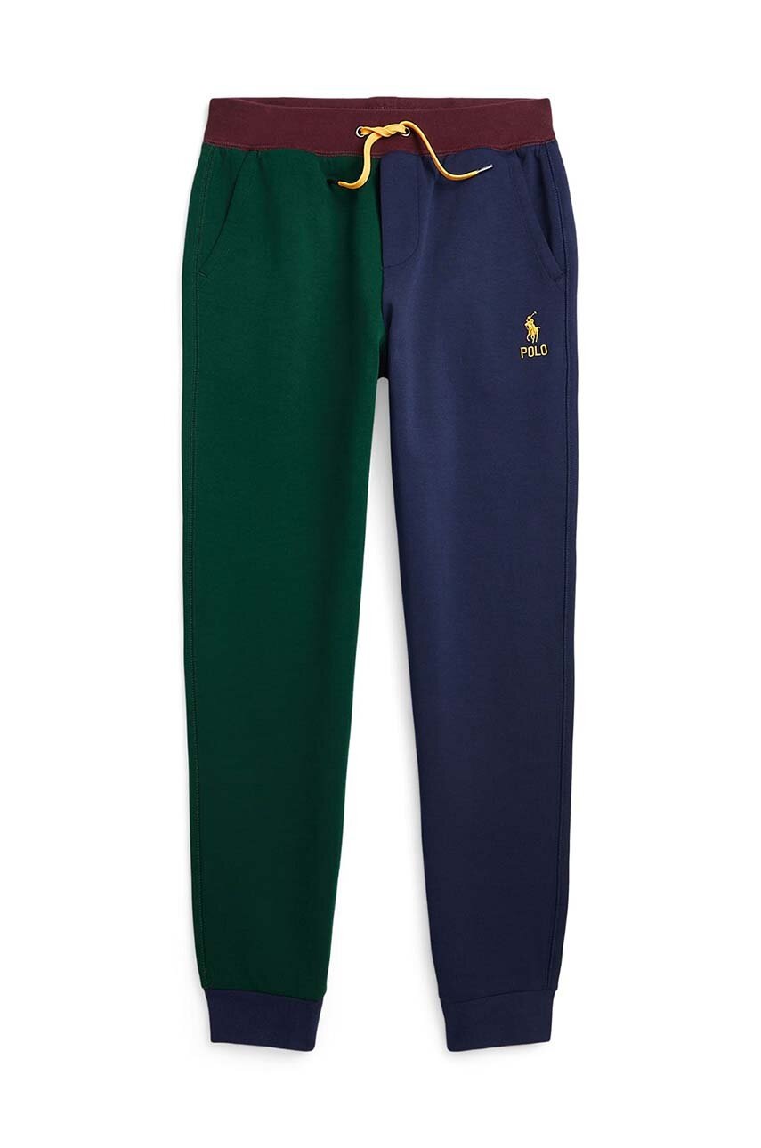 

Детские спортивные штаны Polo Ralph Lauren цвет зелёный с узором