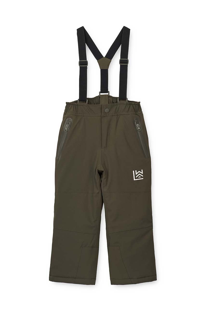 Liewood pantaloni de schi pentru copii culoarea maro