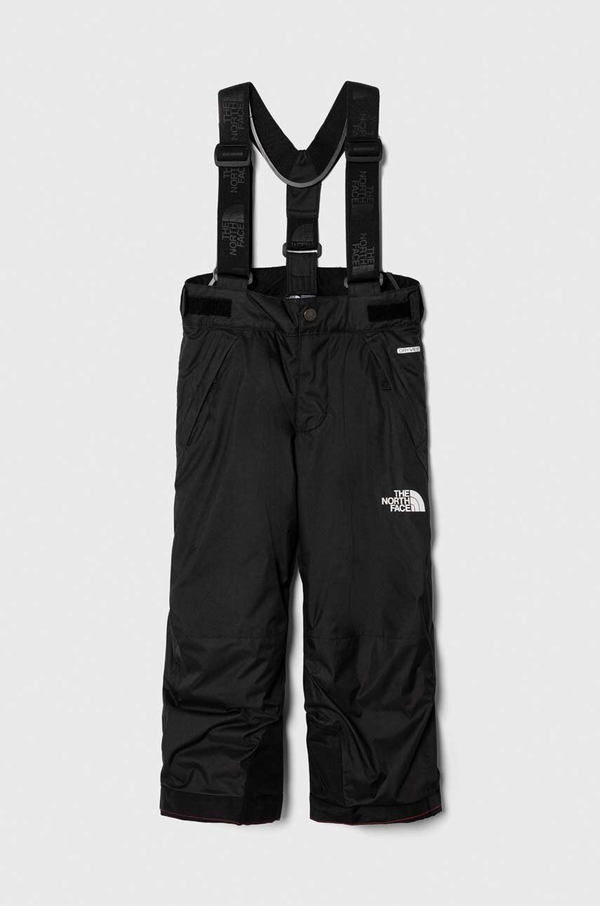 The North Face pantaloni de schi SNOWQUEST SUSPENDER PANT culoarea negru