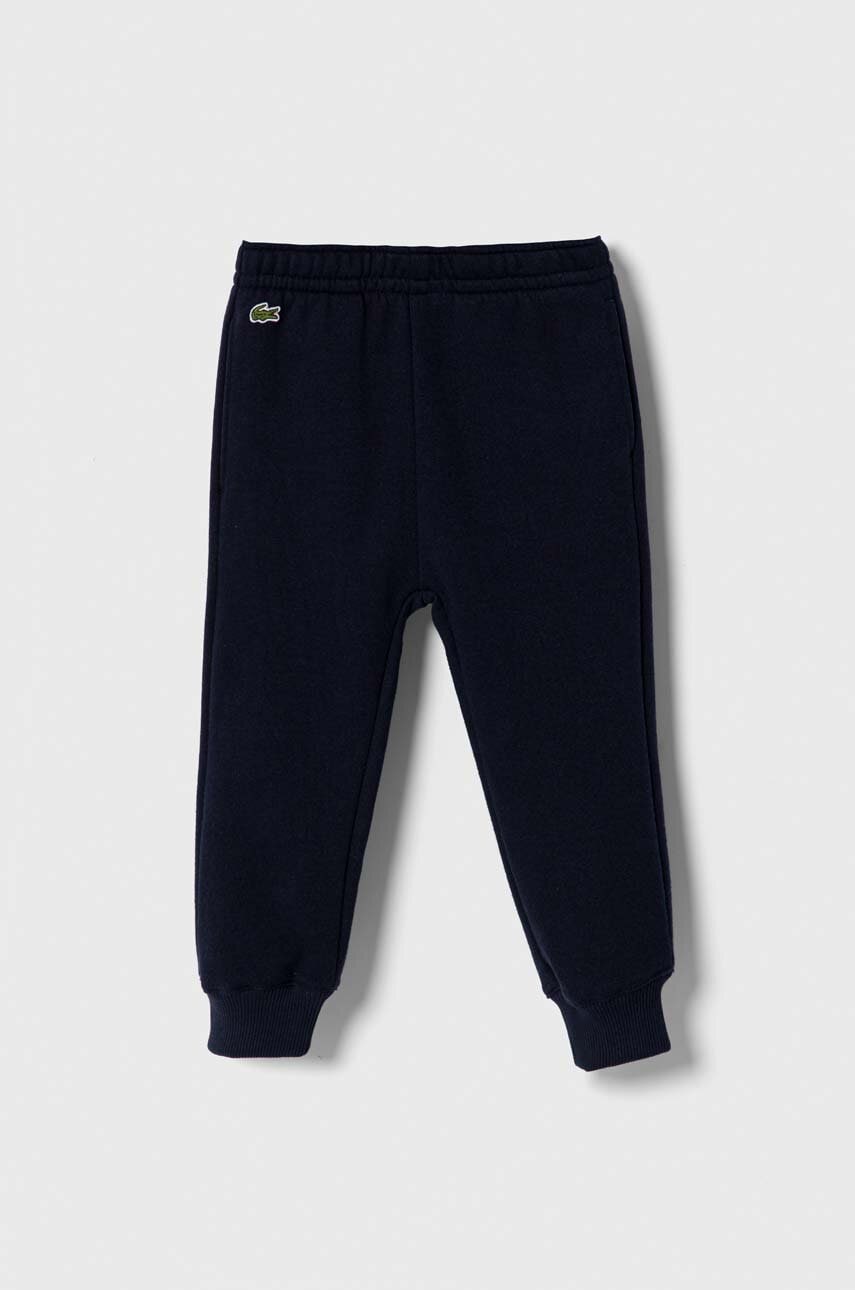 Lacoste pantaloni de trening pentru copii culoarea albastru marin, melanj Lacoste pantaloni de trening pentru copii culoarea albastru marin, melanj