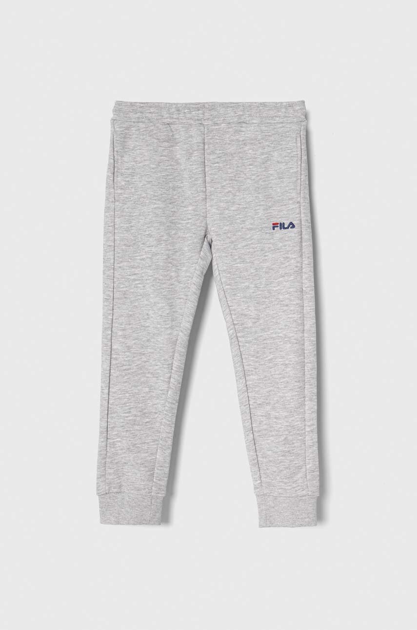 Fila pantaloni de trening pentru copii BREDDORF culoarea gri, melanj