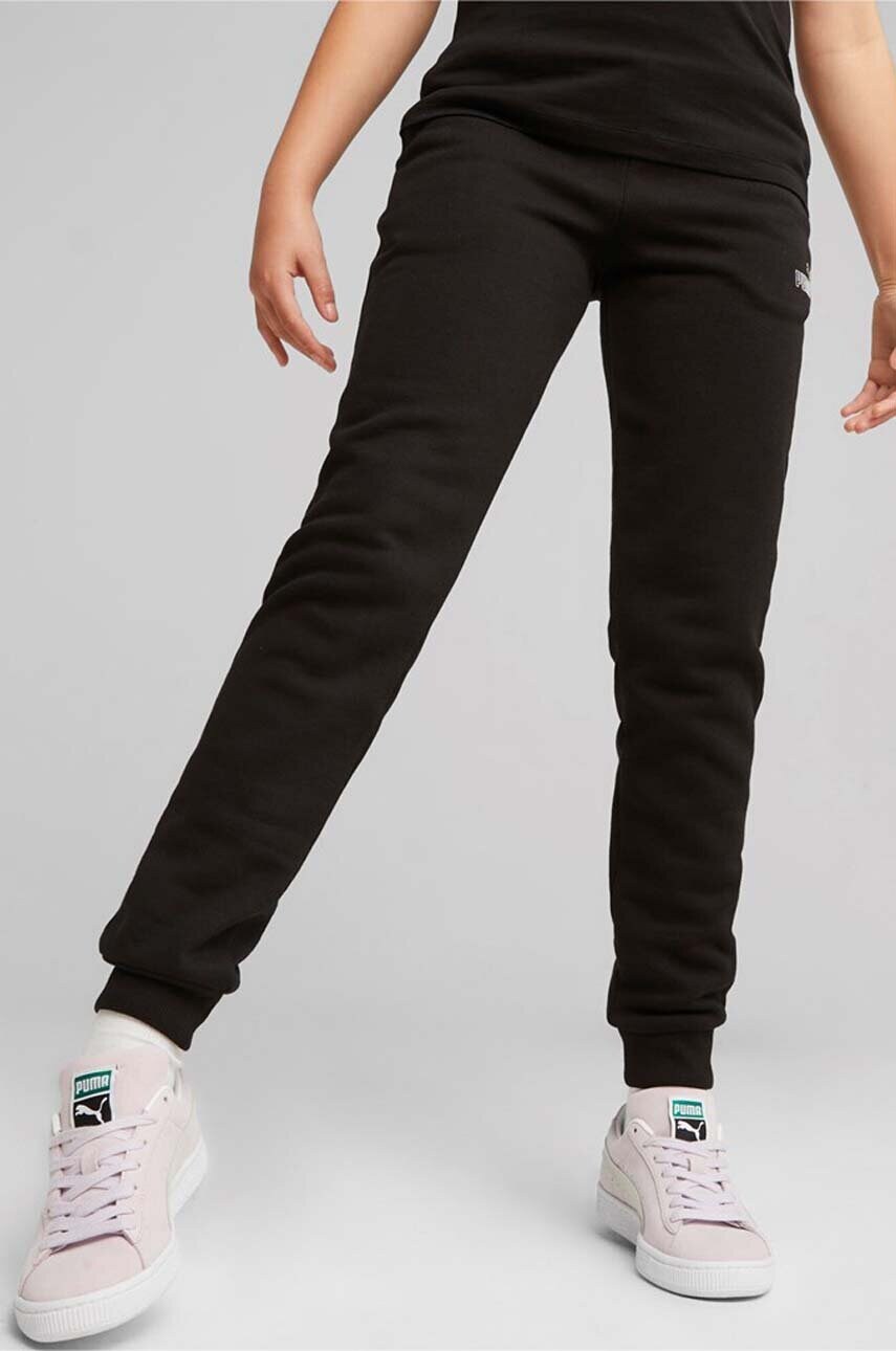 

Дитячі спортивні штани Puma ESS+ ANIMAL Sweatpants FL G колір чорний з принтом