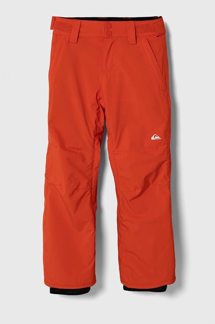 Levně Dětské lyžařské kalhoty Quiksilver ESTATE YTH PT SNPT oranžová barva