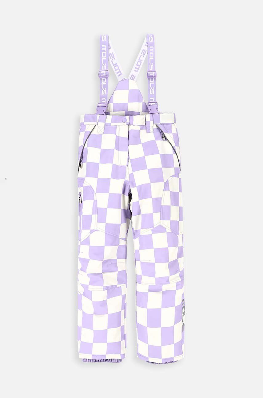 Coccodrillo pantaloni copii culoarea violet