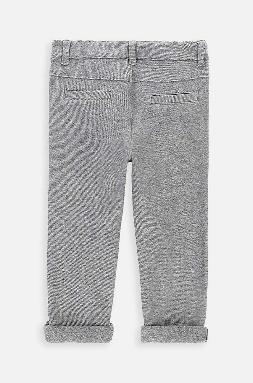 Брюки для младенцев Coccodrillo цвет серый однотонные