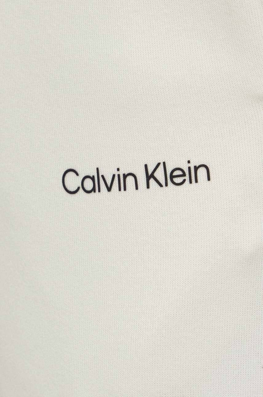 Παντελόνι φόρμας Calvin Klein χρώμα: μπεζ φωτογραφία