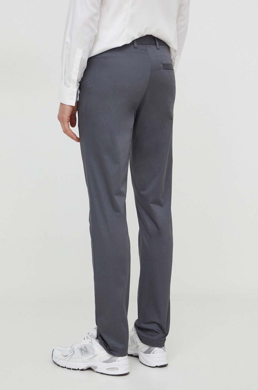 Штани Calvin Klein чоловічі колір сірий фасон chinos 