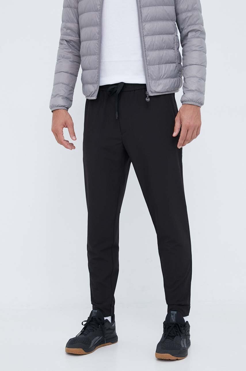 Boss Green pantaloni BOSS GREEN barbati, culoarea negru, mulata
