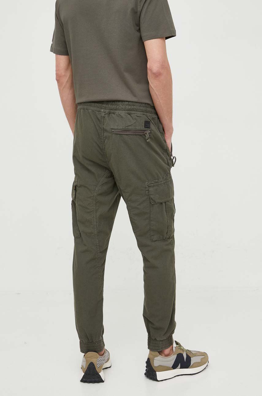 Alpha Industries Pantaloni De Bumbac Culoarea Verde 116201.136-GreyBlack