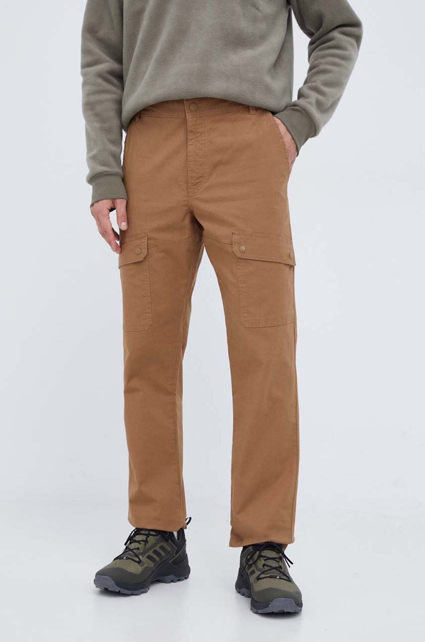 Kalhoty Columbia Wallowa Cargo pánské, hnědá barva