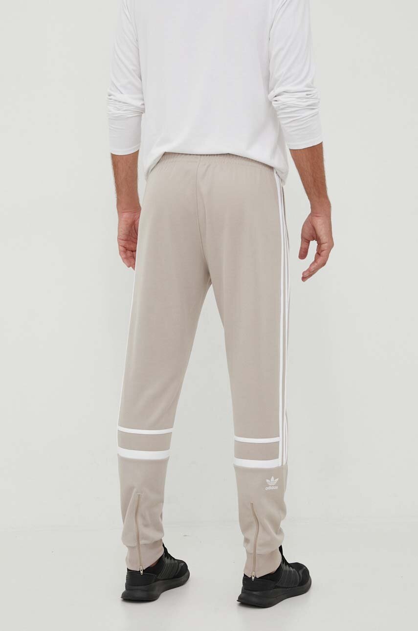 Adidas Originals Pantaloni De Trening Culoarea Bej, Cu Imprimeu