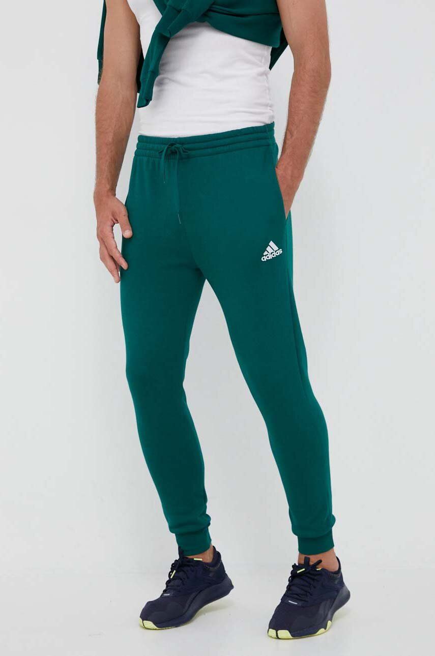 Adidas Pantaloni De Trening Culoarea Verde, Neted