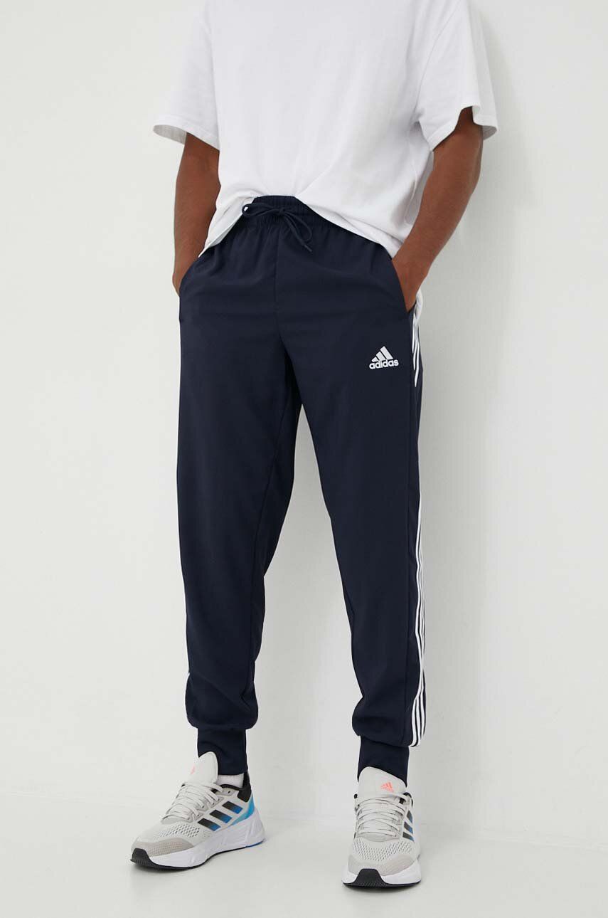 Adidas Pantaloni De Trening Culoarea Albastru Marin, Cu Imprimeu