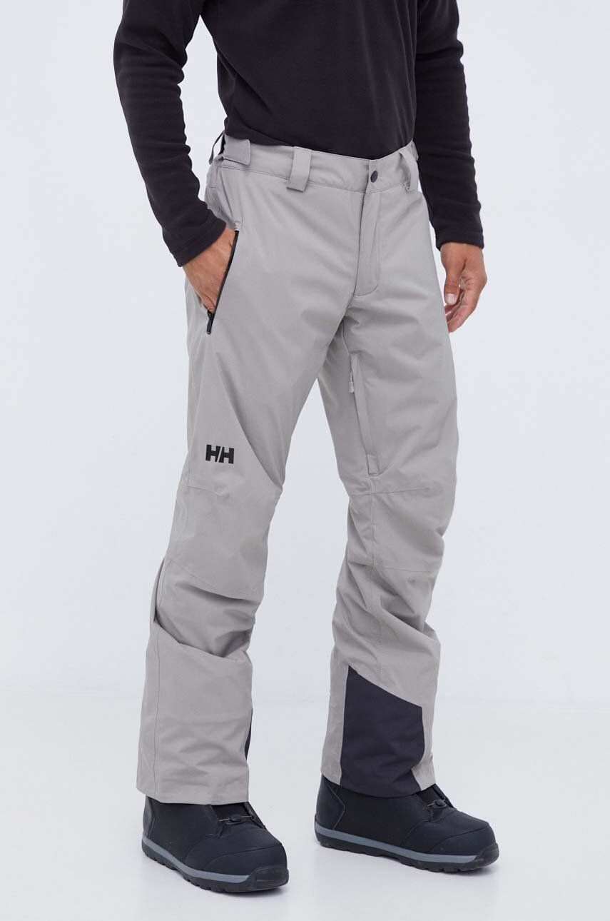 Lyžařské kalhoty Helly Hansen Legendary šedá barva