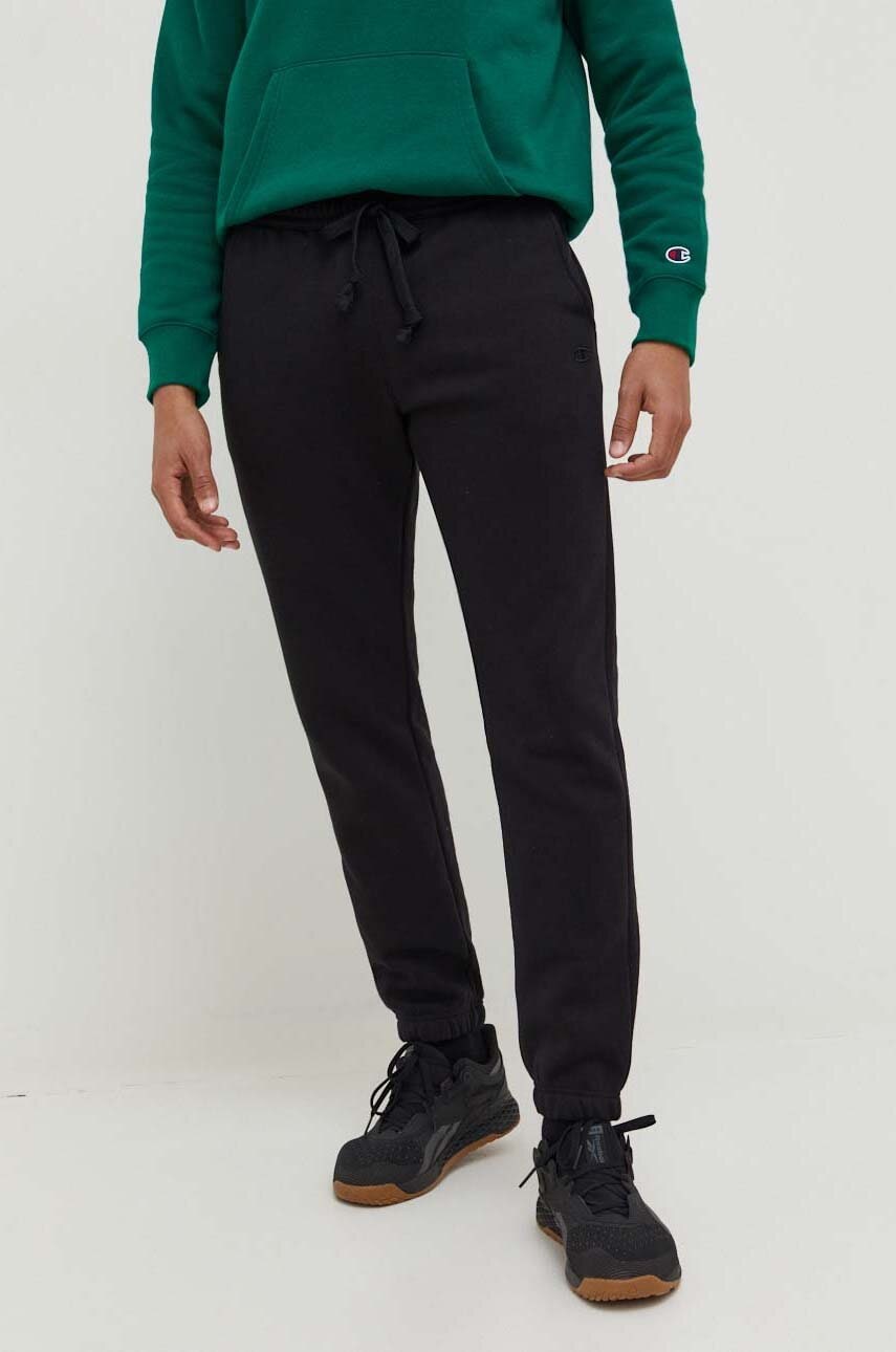 Champion pantaloni de trening culoarea negru, melanj