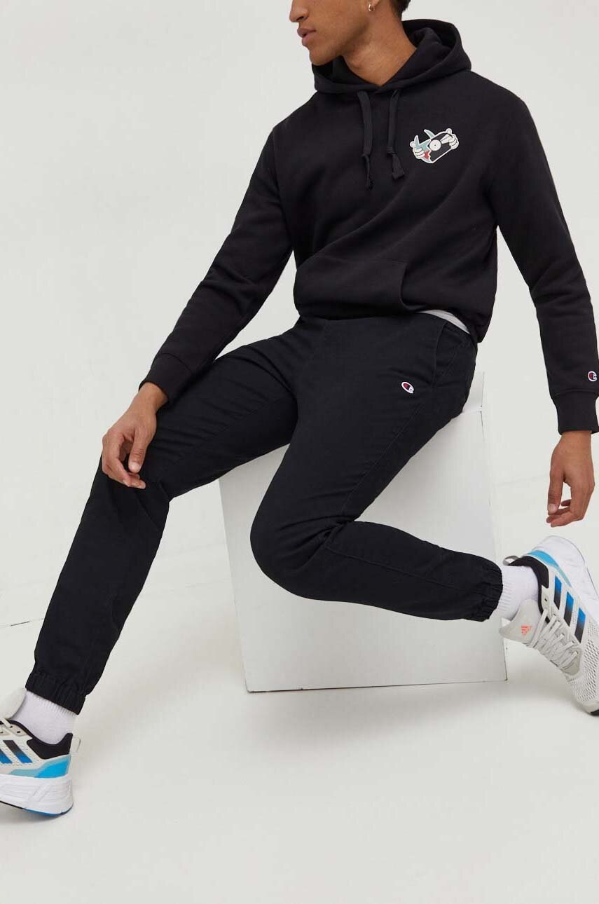 Champion pantaloni barbati, culoarea negru