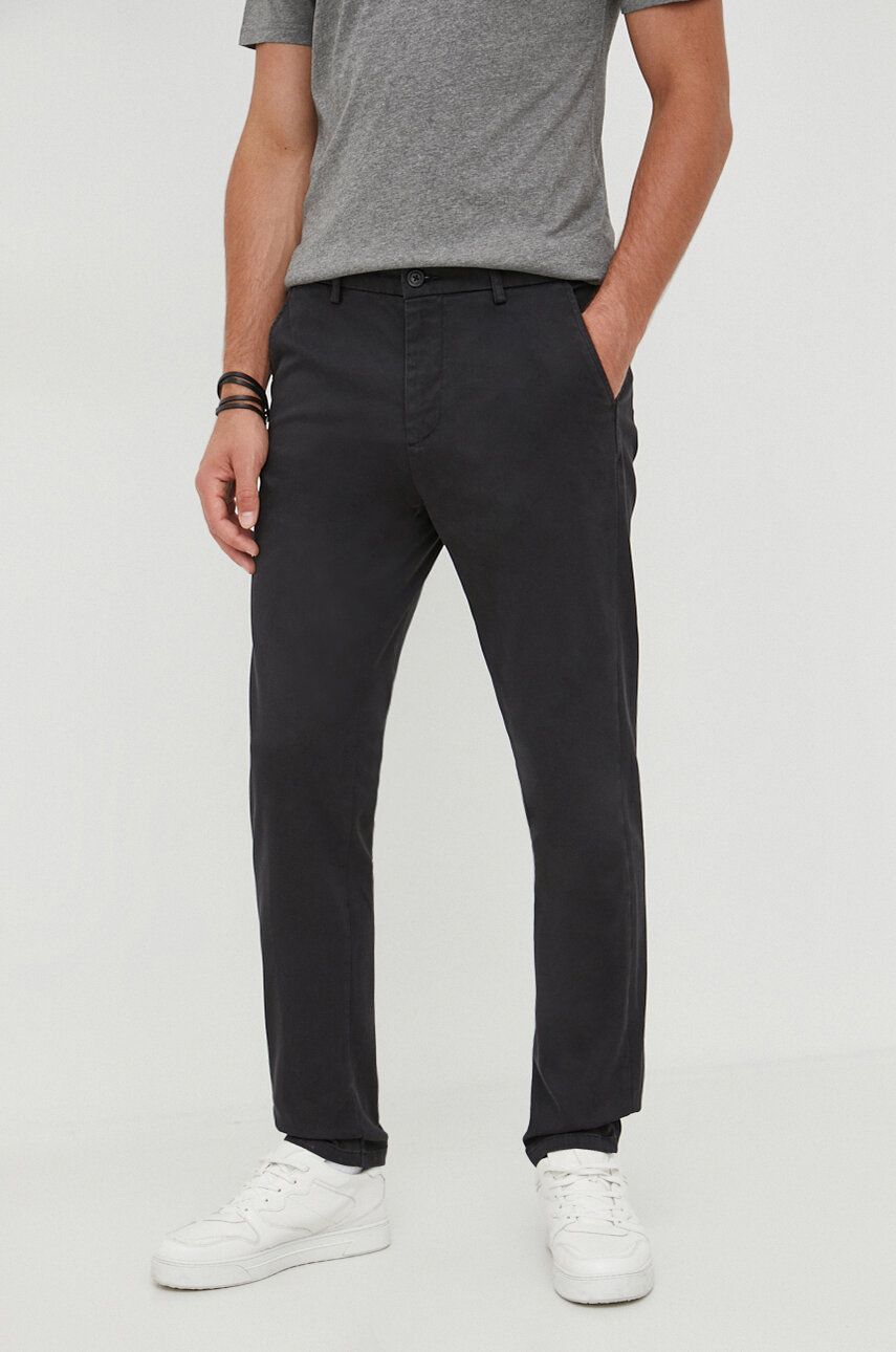 North Sails pantaloni barbati, culoarea negru, mulata