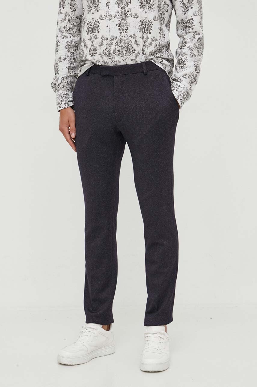 Joop! Pantaloni Barbati, Culoarea Albastru Marin, Drept