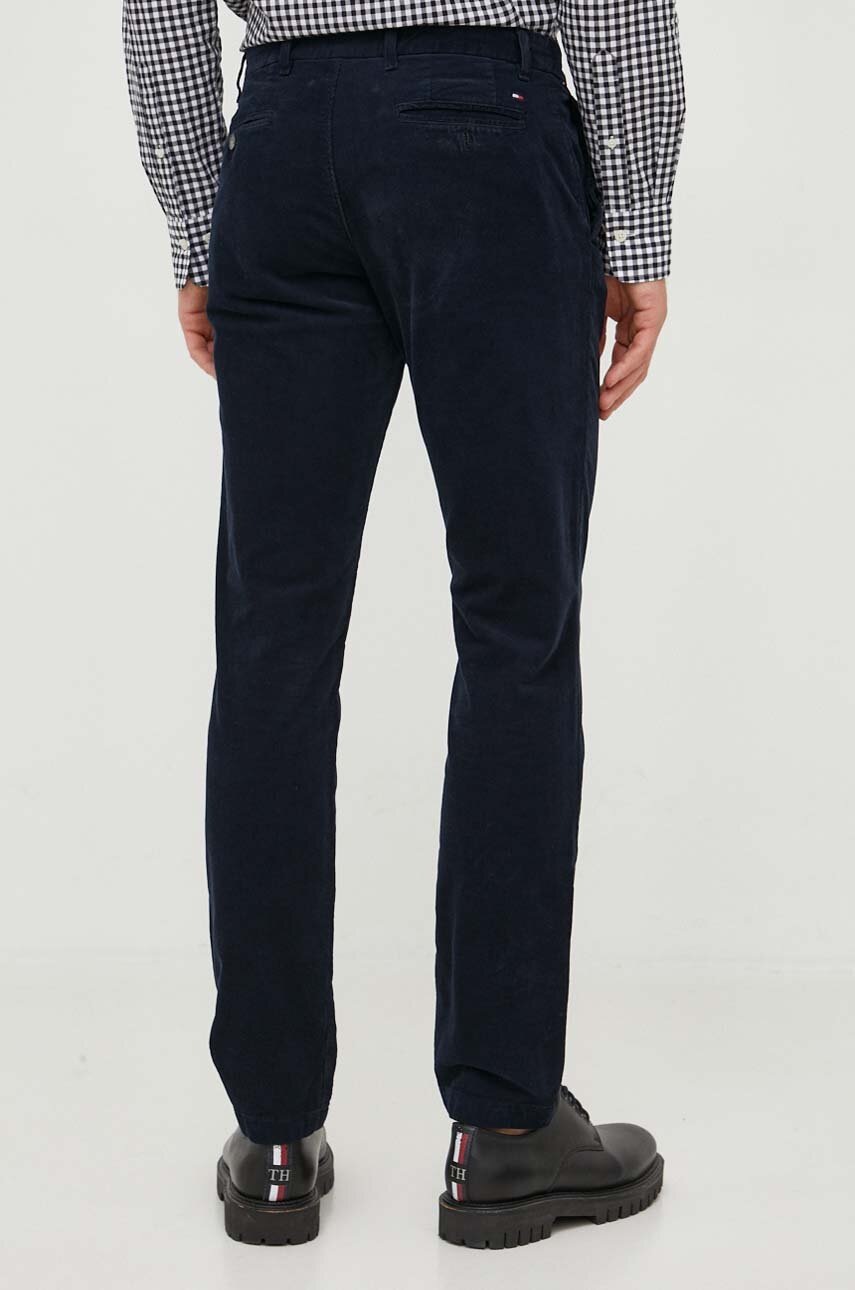 Tommy Hilfiger kordbársony nadrág sötétkék, egyenes termék 2. képe