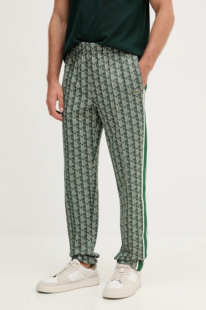 Lacoste pantaloni de trening culoarea negru, modelator