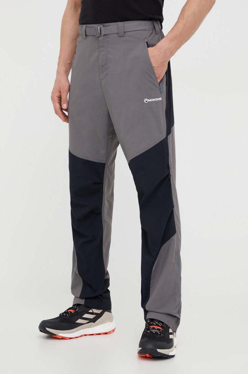 Outdoorové kalhoty Montane Terra šedá barva - šedá - 100 % Nylon