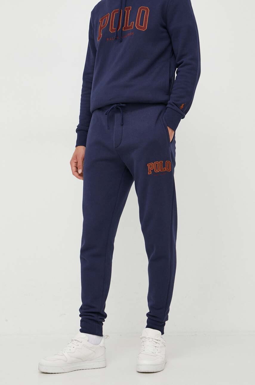 

Спортивні штани Polo Ralph Lauren колір синій з аплікацією