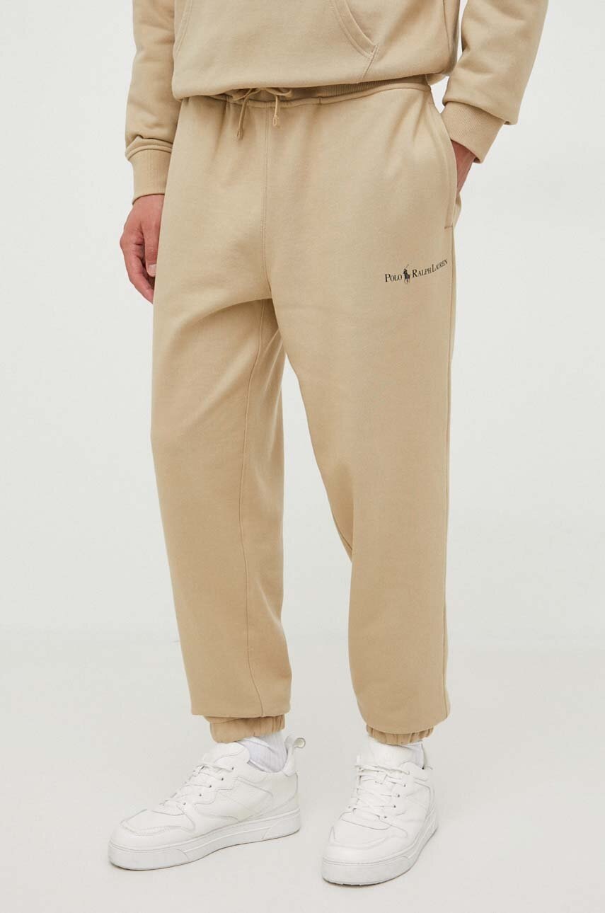 

Панталон Polo Ralph Lauren в бежово с принт, Бежов
