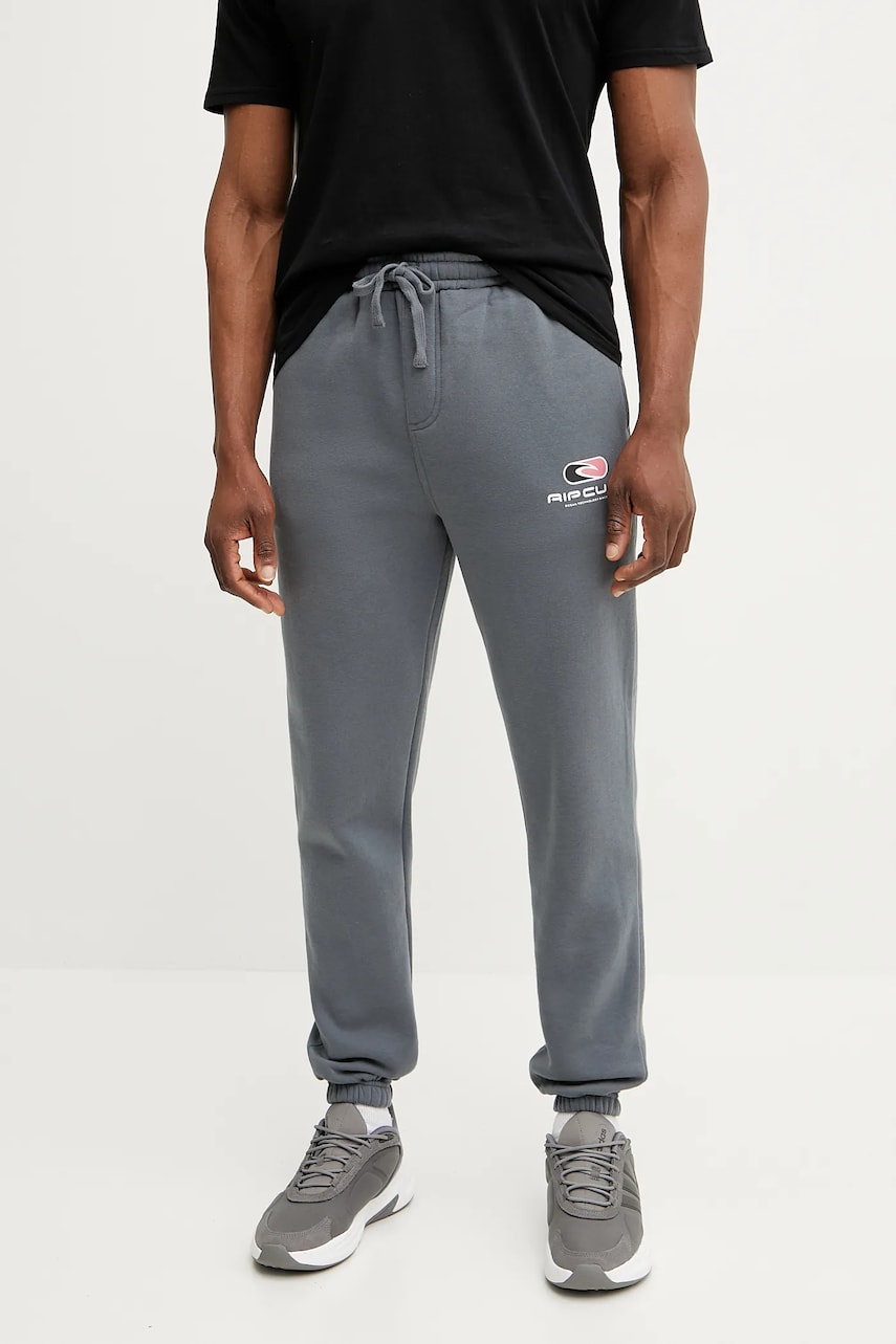 Rip Curl pantaloni de trening culoarea gri, melanj Rip Curl pantaloni de trening culoarea gri, melanj