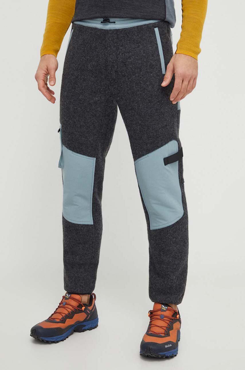 Outdoorové kalhoty Smartwool Hudson šedá barva - šedá - Hlavní materiál: 47 % Polyester