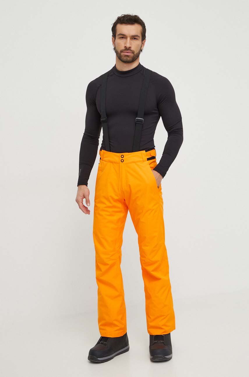 Lyžařské kalhoty Rossignol oranžová barva - oranžová - 100 % Polyester