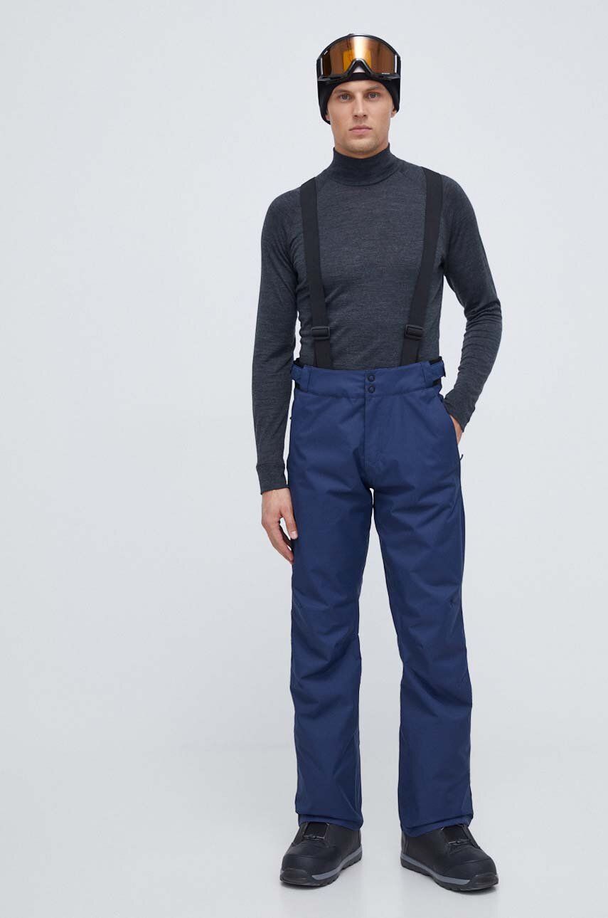 Lyžařské kalhoty Rossignol tmavomodrá barva - námořnická modř - 100 % Polyester