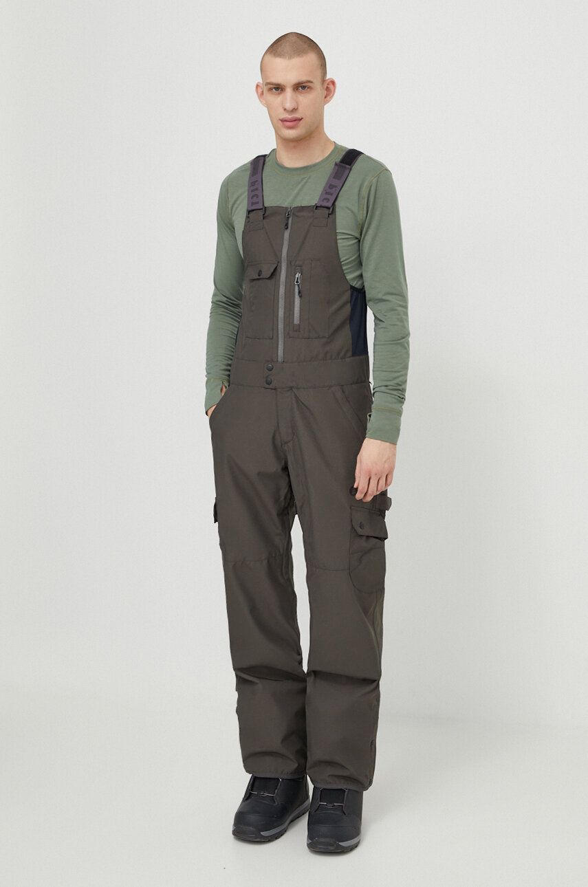 Kalhoty Picture Testy zelená barva - zelená - Hlavní materiál: 58 % Recyklovaný polyester