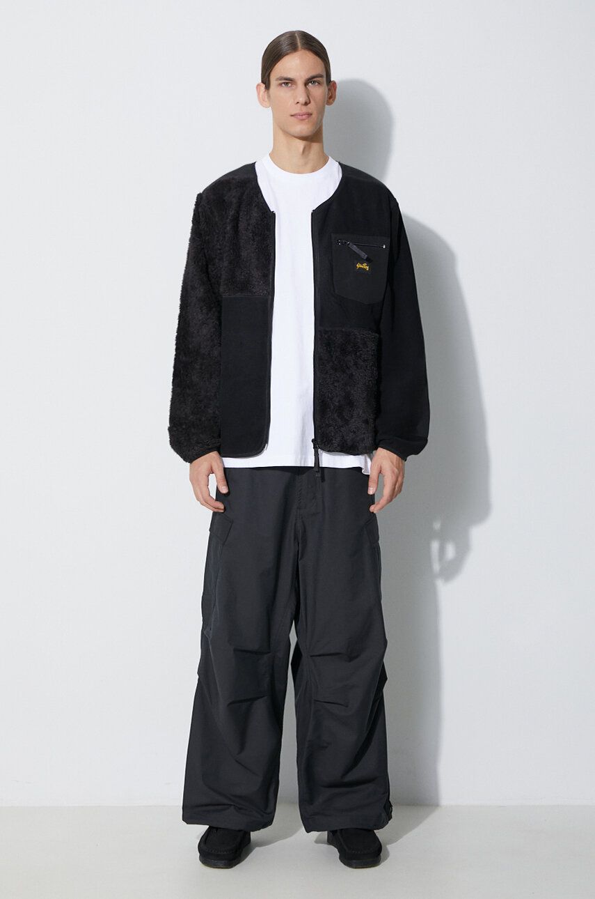 Hlače Maharishi Oversized Tobi Cargo Snopants Moške, črna Barva, 4615.BLACK