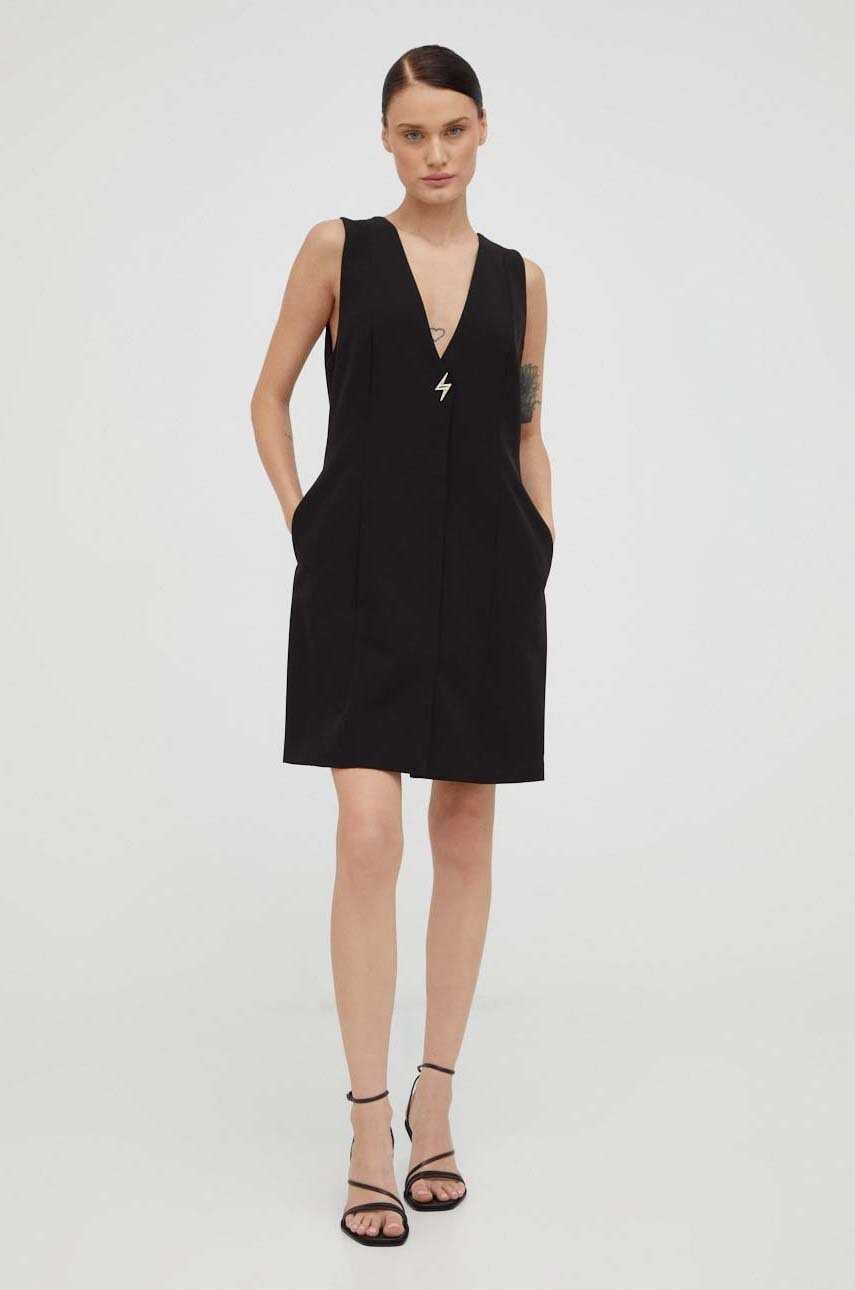 Bruuns Bazaar Rochie Culoarea Negru, Mini, Oversize