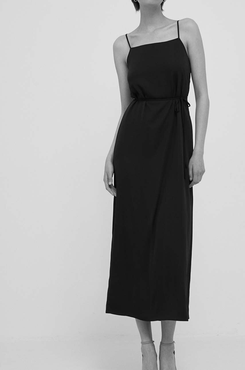 Сукня Calvin Klein колір чорний maxi пряма
