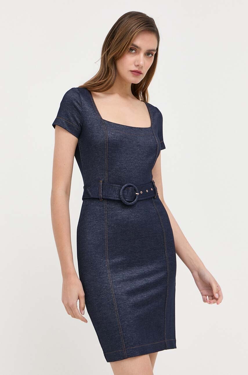 

Платье Guess цвет синий mini облегающая