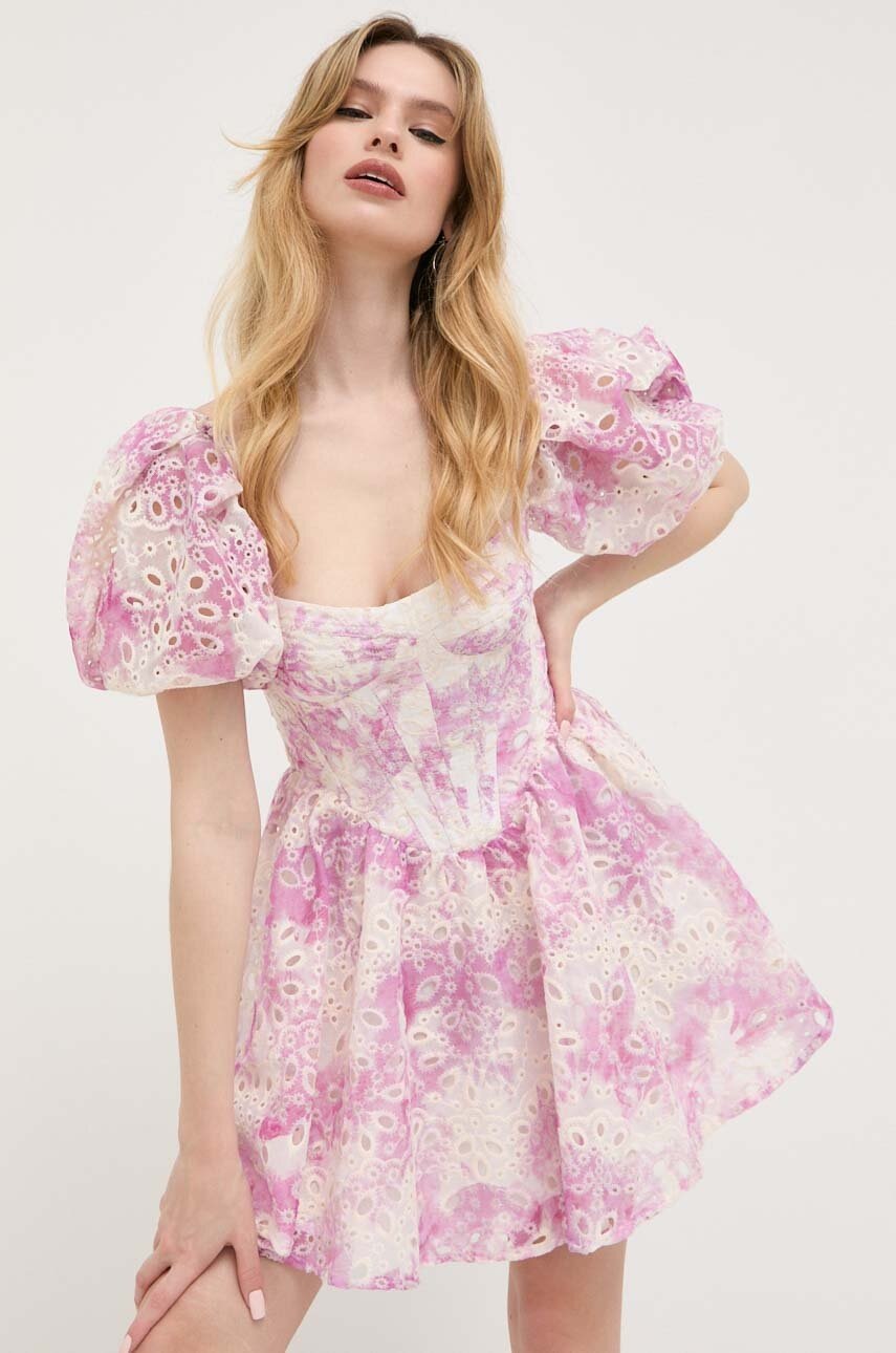 

Сукня Bardot mini розкльошена