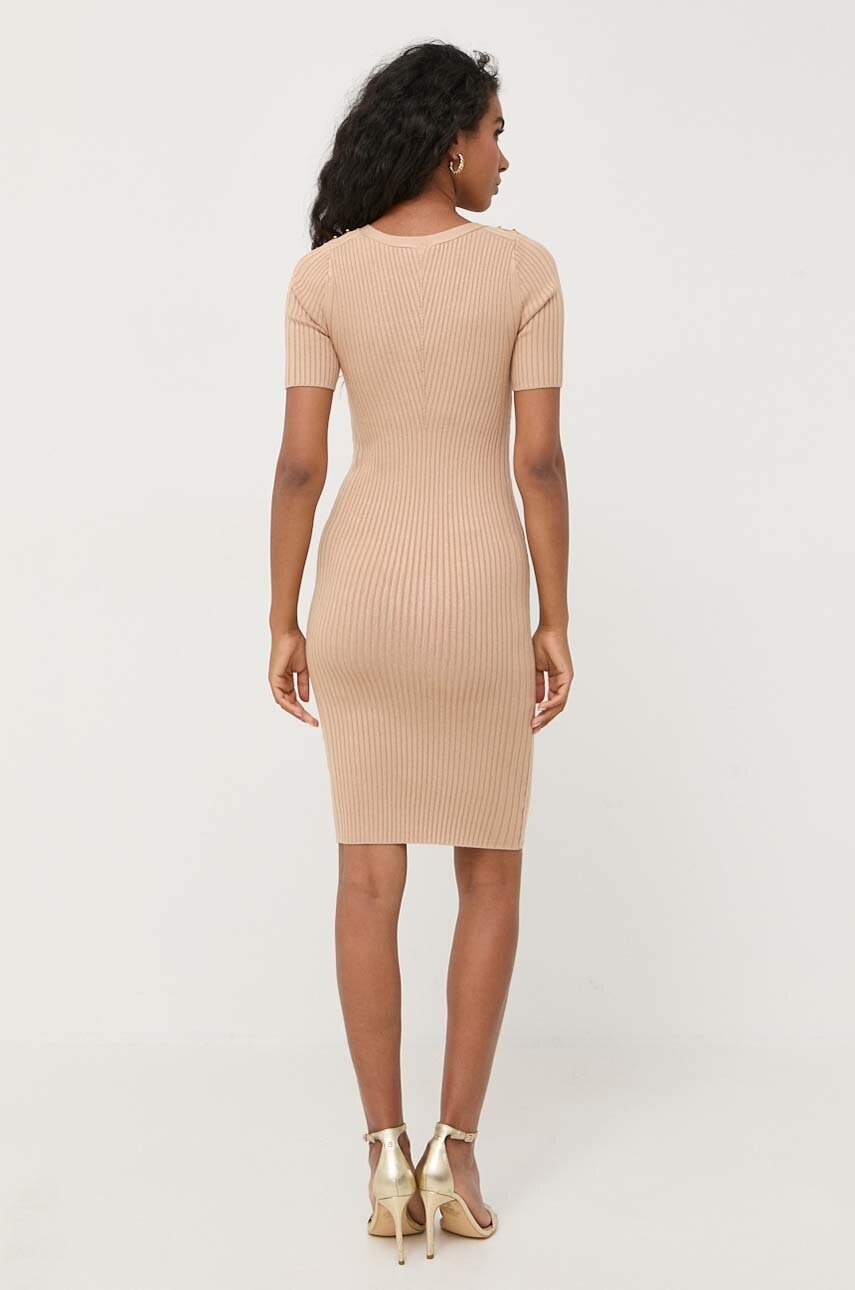 Сукня Marciano Guess колір бежевий mini облягаюча