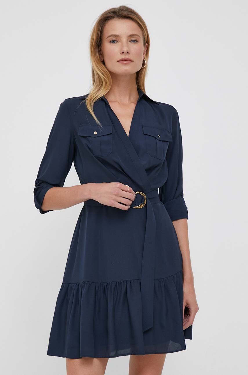 

Платье Lauren Ralph Lauren цвет синий mini расклешённая