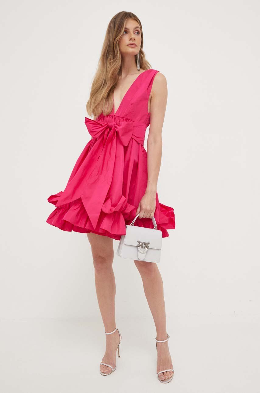 Levně Šaty Pinko růžová barva, mini