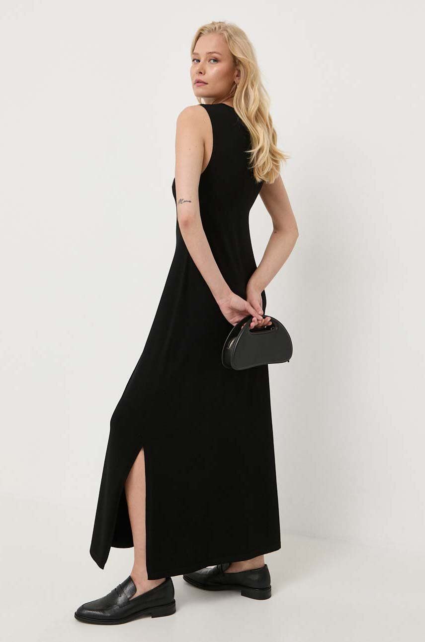 Сукня Weekend Max Mara колір чорний maxi пряма