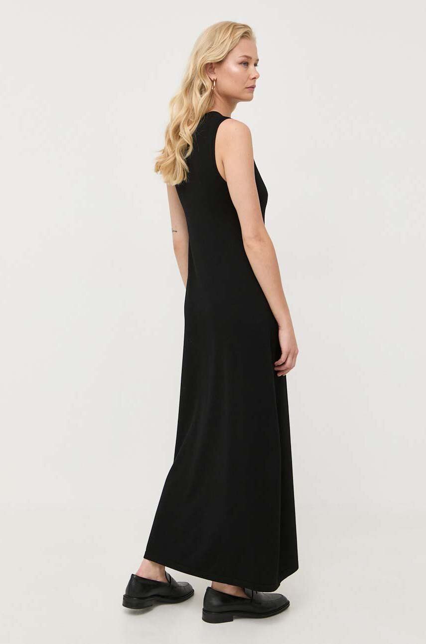 Сукня Weekend Max Mara колір чорний maxi пряма