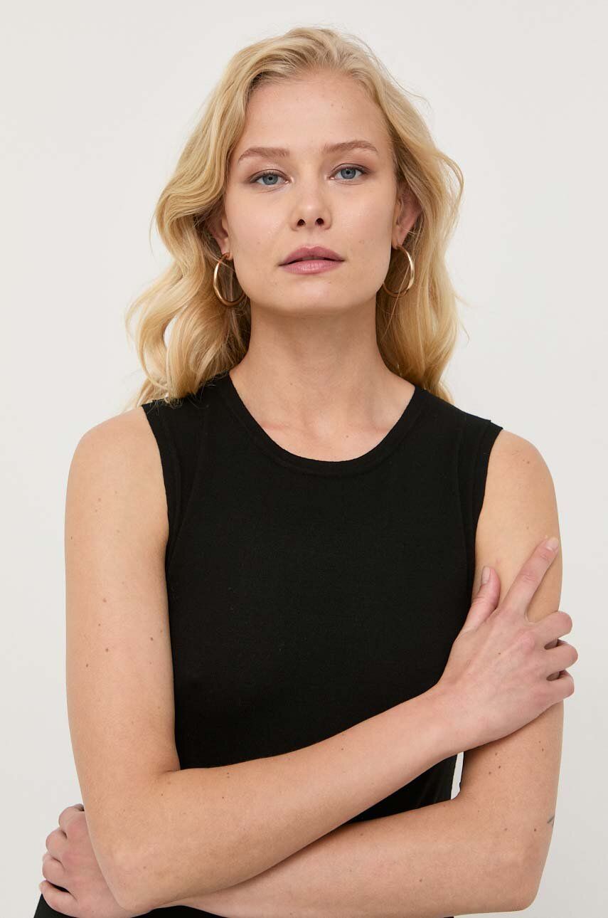 Сукня Weekend Max Mara колір чорний maxi пряма
