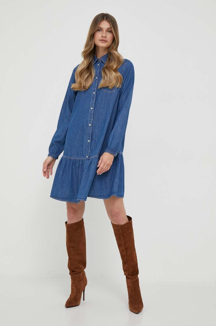 Pepe Jeans Rochie Jeans Alison Mini, Drept