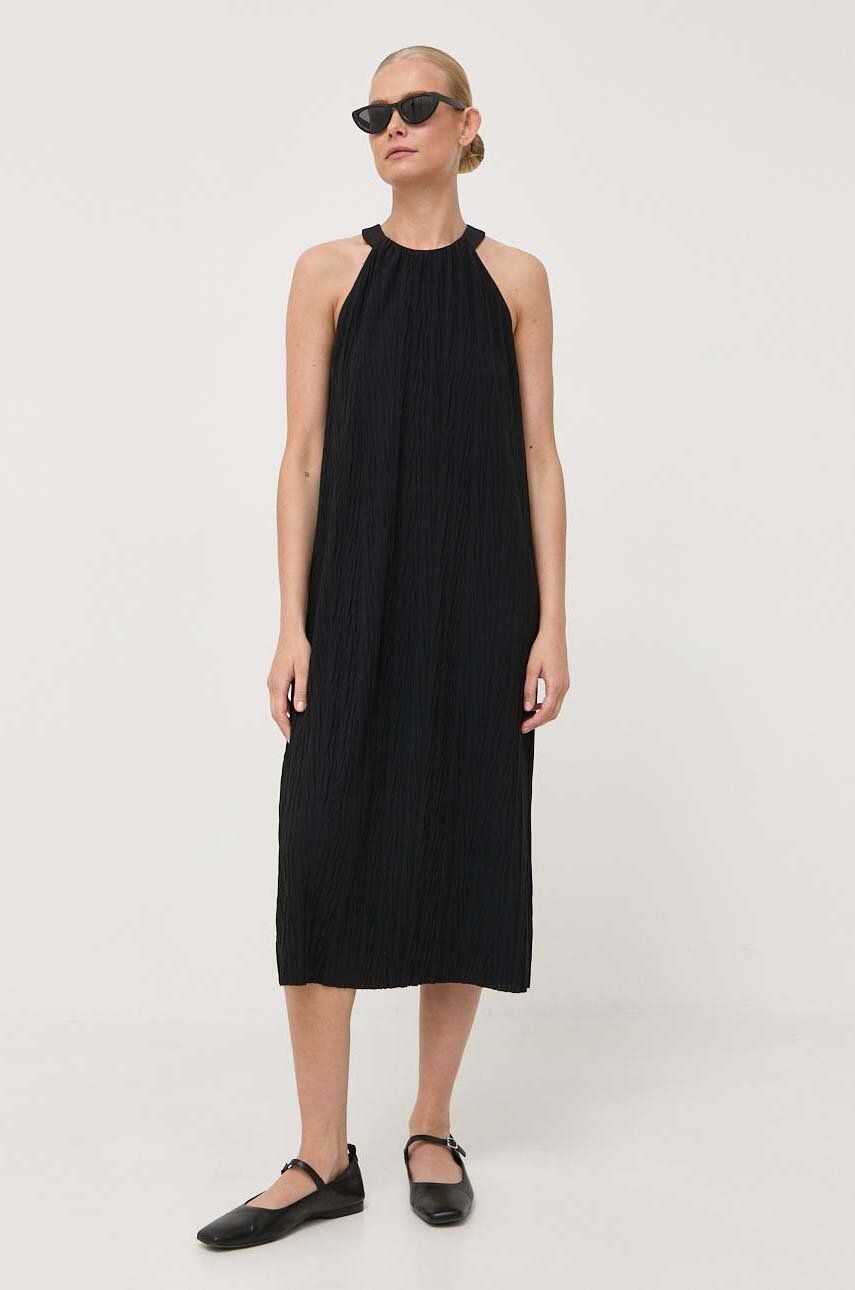 Šaty Max Mara Leisure černá barva, mini - černá -  100 % Polyester