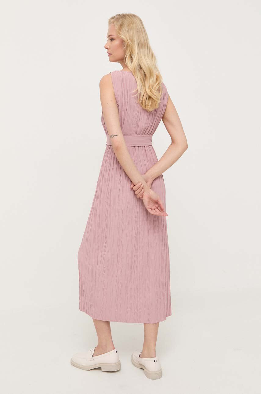 Сукня Max Mara Leisure колір рожевий midi пряма