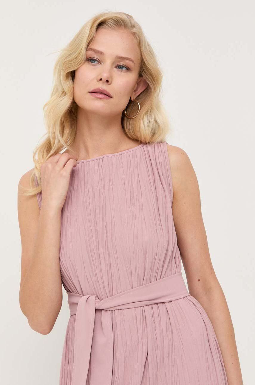Сукня Max Mara Leisure колір рожевий midi пряма